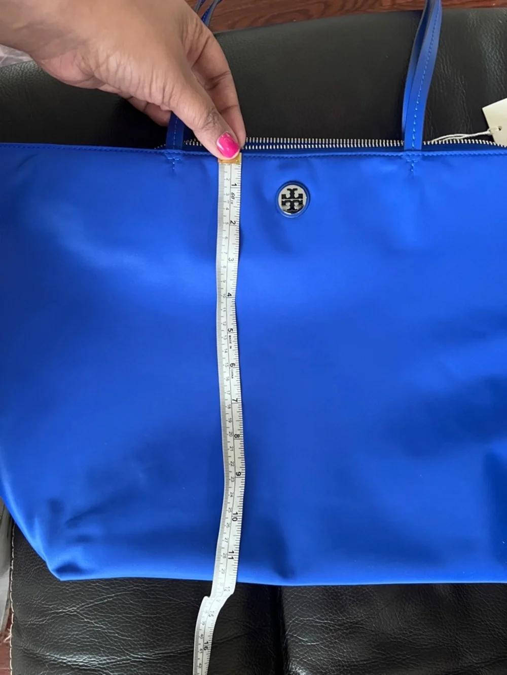 TORY BURCH• Blue Nylon Tote Bag
